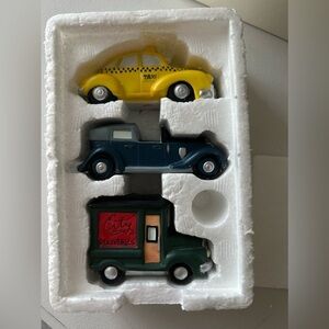 Heritage Village Collection Dept 56 “Automobiles” | Set Of 3 | Excellent.